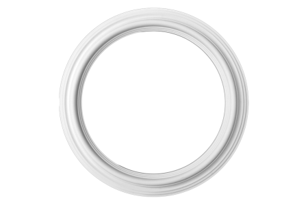 Ring-Deckenrosette Ornament  80x80cm Gips - OR1009