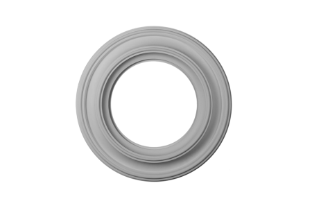 Ring-Deckenrosette Ornament 54x54cm Gips - OR1010