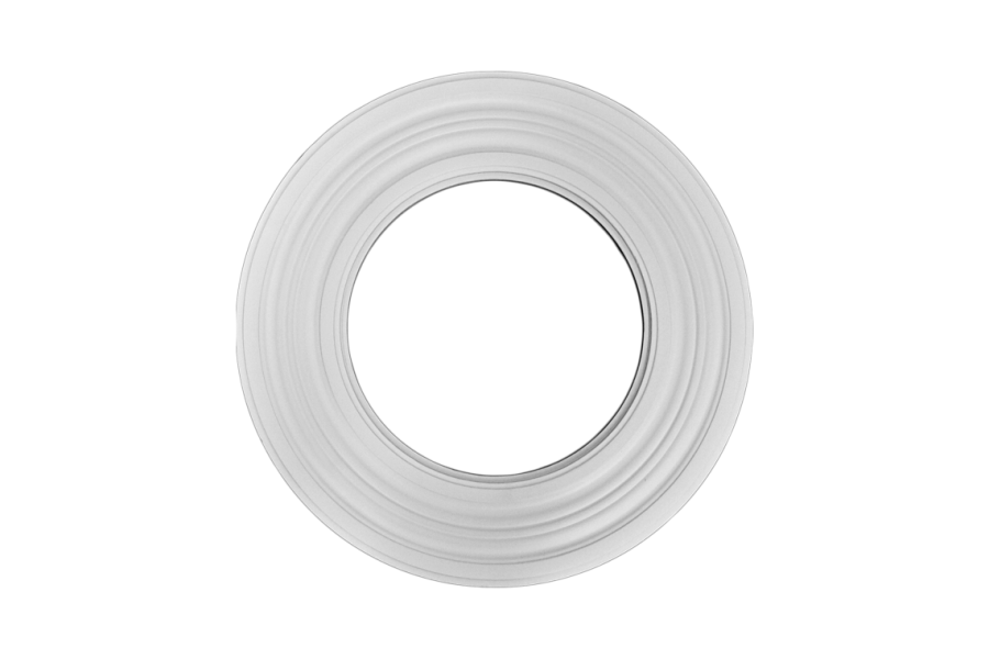 Ring-Deckenrosette Ornament 54x54cm Gips - OR1045
