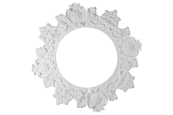Ring-Deckenrosette Ornament 115x115cm Gips - OR1087