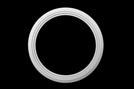 Ring-Deckenrosette Ornament 54x54cm Gips - OR1003