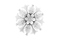 Deckenrosette Ornament 76x76cm Gips - OREC-R 101