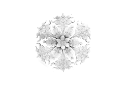 Deckenrosette Ornament 112x112cm Gips - OREC-R 102
