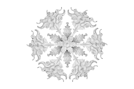 Deckenrosette Ornament 178x178cm Gips - OREC-R 202