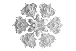 Deckenrosette Ornament 196x196cm Gips - OREC-R 302