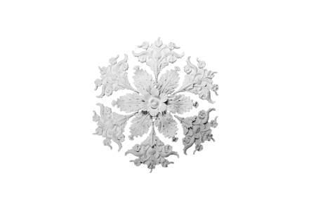 Deckenrosette Ornament 61x61cm Gips - OREC-R 402