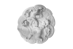 Deckenrosette Ornament 82x82cm Gips - OREngelrosette