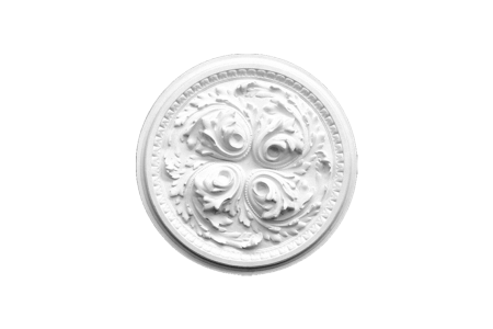 Deckenrosette Ornament 62x62cm Gips - ORR Luis