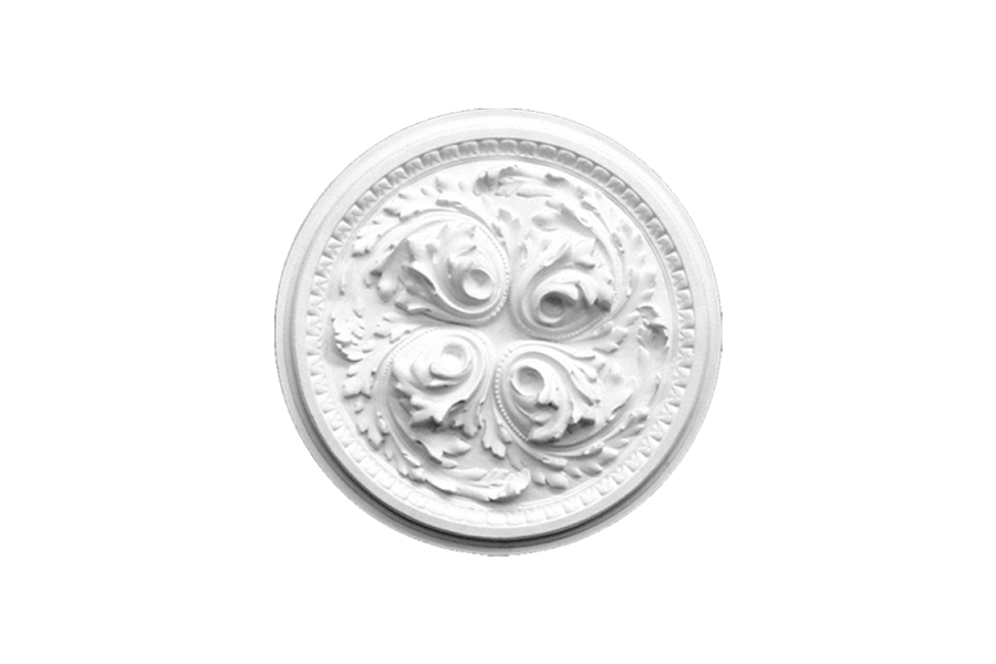 Deckenrosette Ornament 62x62cm Gips - ORR Luis