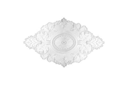 Deckenrosette Ornament 181x110cm Gips - ORR100