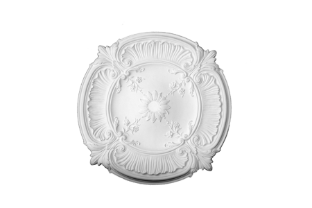 Deckenrosette Ornament 76x76cm Gips - ORR103