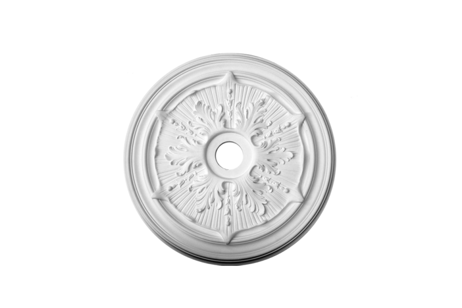 Deckenrosette Ornament 69x69cm Gips - ORR104