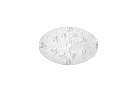 Deckenrosette Ornament 89x60cm Gips - ORR105A