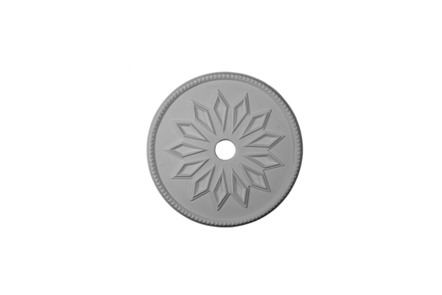 Deckenrosette Ornament 50x50cm Gips - ORR108