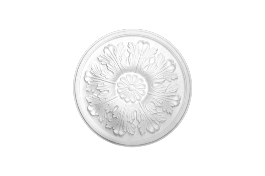 Deckenrosette Ornament 30x30cm Gips - ORR109