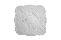Deckenrosette Ornament 88x88cm Gips - ORR117