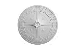 Deckenrosette Ornament 81x81cm Gips - ORR122