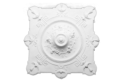Deckenrosette Ornament 47x47cm Gips - ORR123