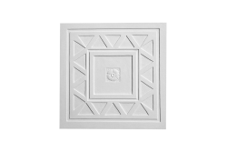 Deckenrosette Ornament 40x40cm Gips - ORR124
