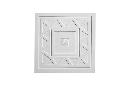 Deckenrosette Ornament 40x40cm Gips - ORR124