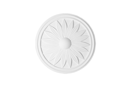 Deckenrosette Ornament 26x26cm Gips - ORR126