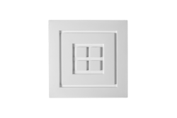 Deckenrosette Ornament 30x30cm Gips - ORR128