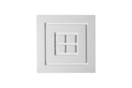 Deckenrosette Ornament 30x30cm Gips - ORR128