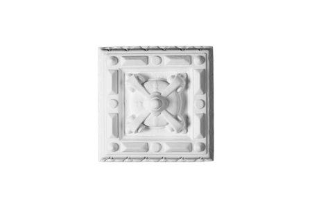 Deckenrosette Ornament 24x24cm Gips - ORR129
