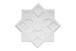 Deckenrosette Ornament 82x82cm Gips - ORR135
