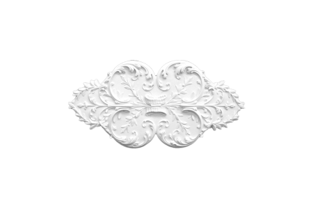 Deckenrosette Ornament 116x58cm Gips - ORR14