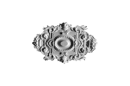 Deckenrosette Ornament 94x64cm Gips - ORR150