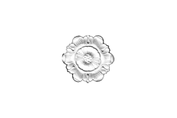 Deckenrosette Ornament 13x13cm Gips - ORR19