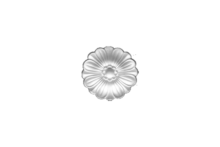 Deckenrosette Ornament 15x15cm Gips - ORR24