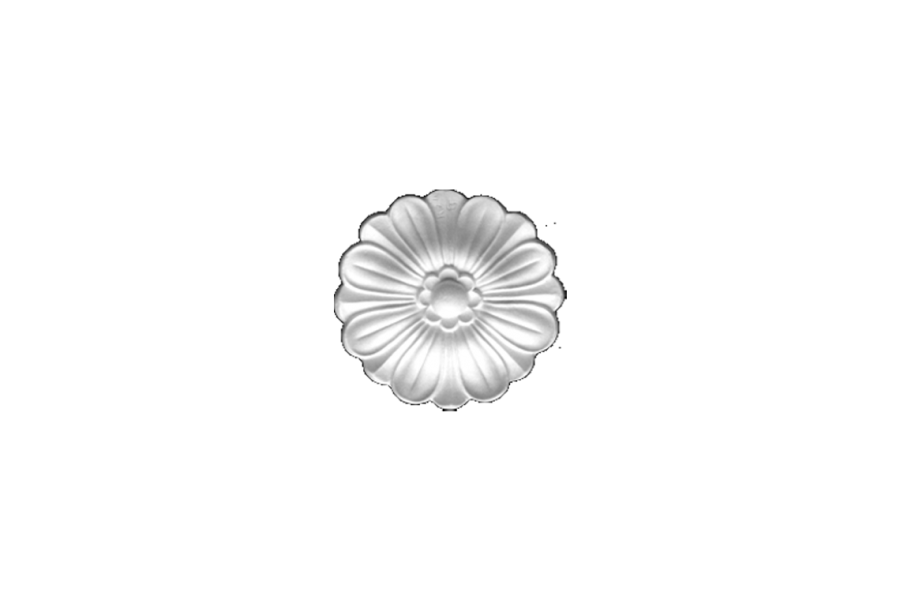 Deckenrosette Ornament 15x15cm Gips - ORR24