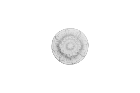 Deckenrosette Ornament 14x14cm Gips - ORR26