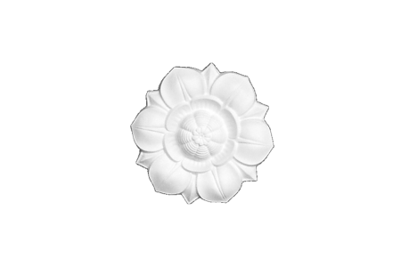 Deckenrosette Ornament 19x19cm Gips - ORR29