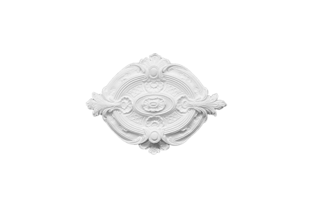Deckenrosette Ornament 54x39cm Gips - ORR31