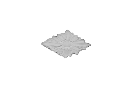 Deckenrosette Ornament 17x11cm Gips - ORR34