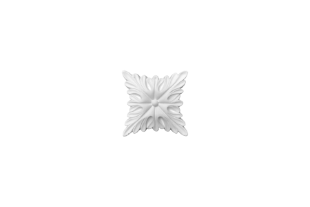 Deckenrosette Ornament 10x10cm Gips - ORR37