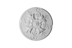Deckenrosette Ornament 35x35cm Gips - ORR4