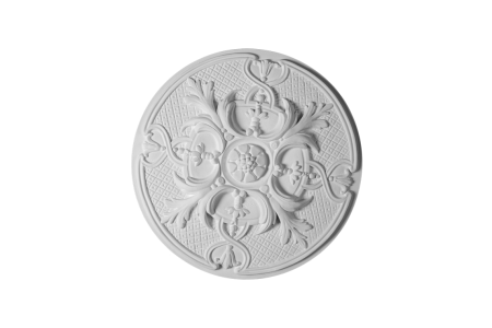 Deckenrosette Ornament 35x35cm Gips - ORR4