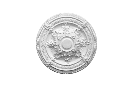 Deckenrosette Ornament 66x66cm Gips - ORR41