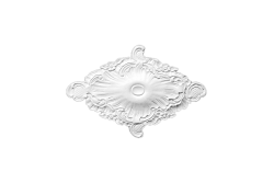 Deckenrosette Ornament 59x39cm Gips - ORR42