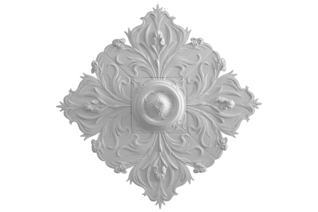 Deckenrosette Ornament 170x170cm Gips - ORR440