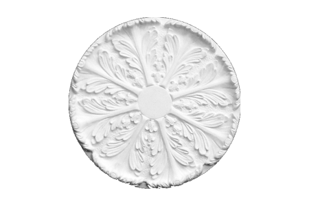 Deckenrosette Ornament 44x44cm Gips - ORR44A