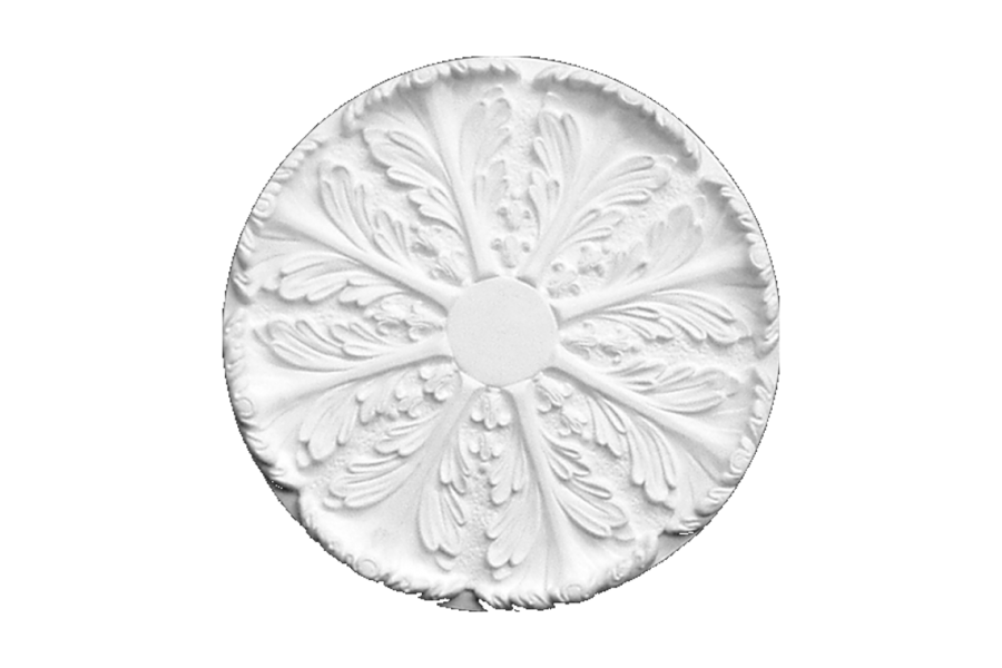 Deckenrosette Ornament 44x44cm Gips - ORR44A