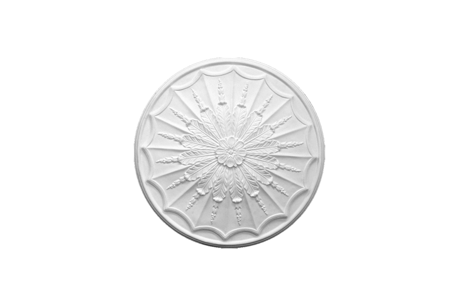Deckenrosette Ornament 69x69cm Gips - ORR46