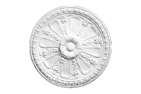 Deckenrosette Ornament 45x45cm Gips - ORR47