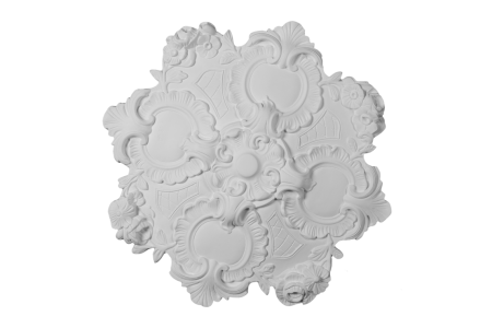 Deckenrosette Ornament 46x46cm Gips - ORR48