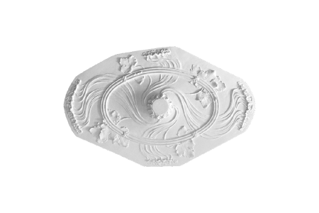 Deckenrosette Ornament 99x60cm Gips - ORR480